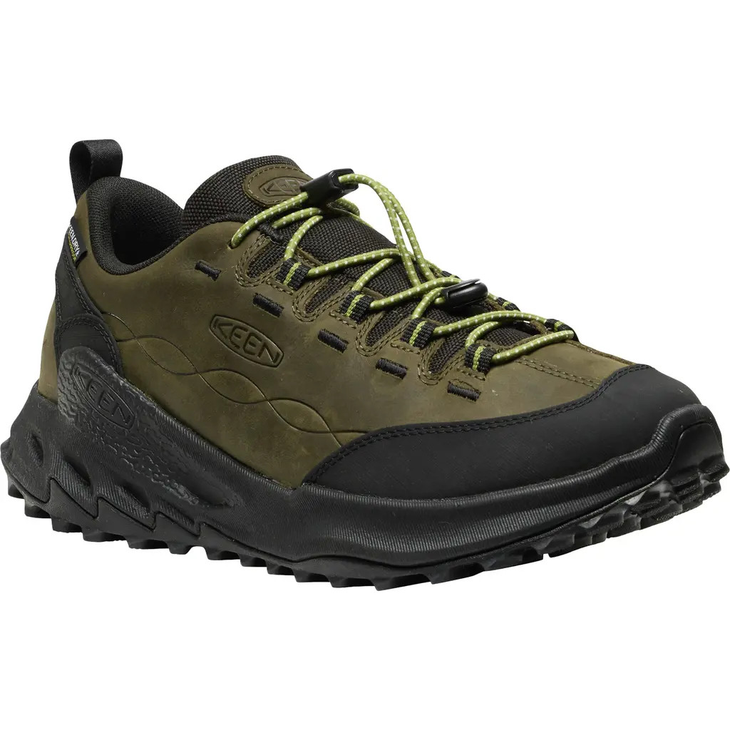 KEEN Jasper Zionic Waterproof Sneaker in Dark Olive/golden Cypress at Nordstrom, Size 7 | Nordstrom