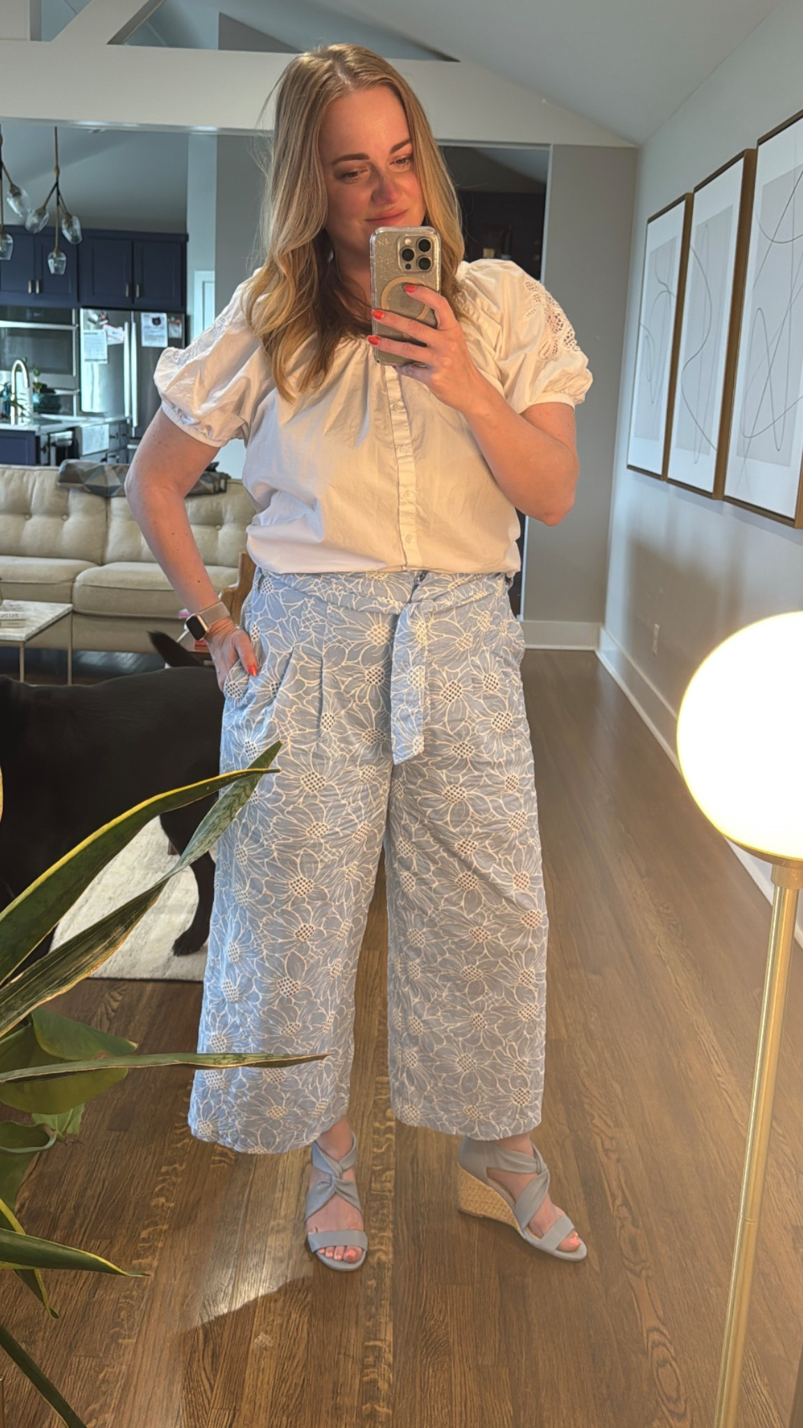 Obsessed with these pants / the little flowers are see through from the knee down. Workwear but make it spring. 

#LTKSeasonal #LTKWorkwear #LTKShoeCrush