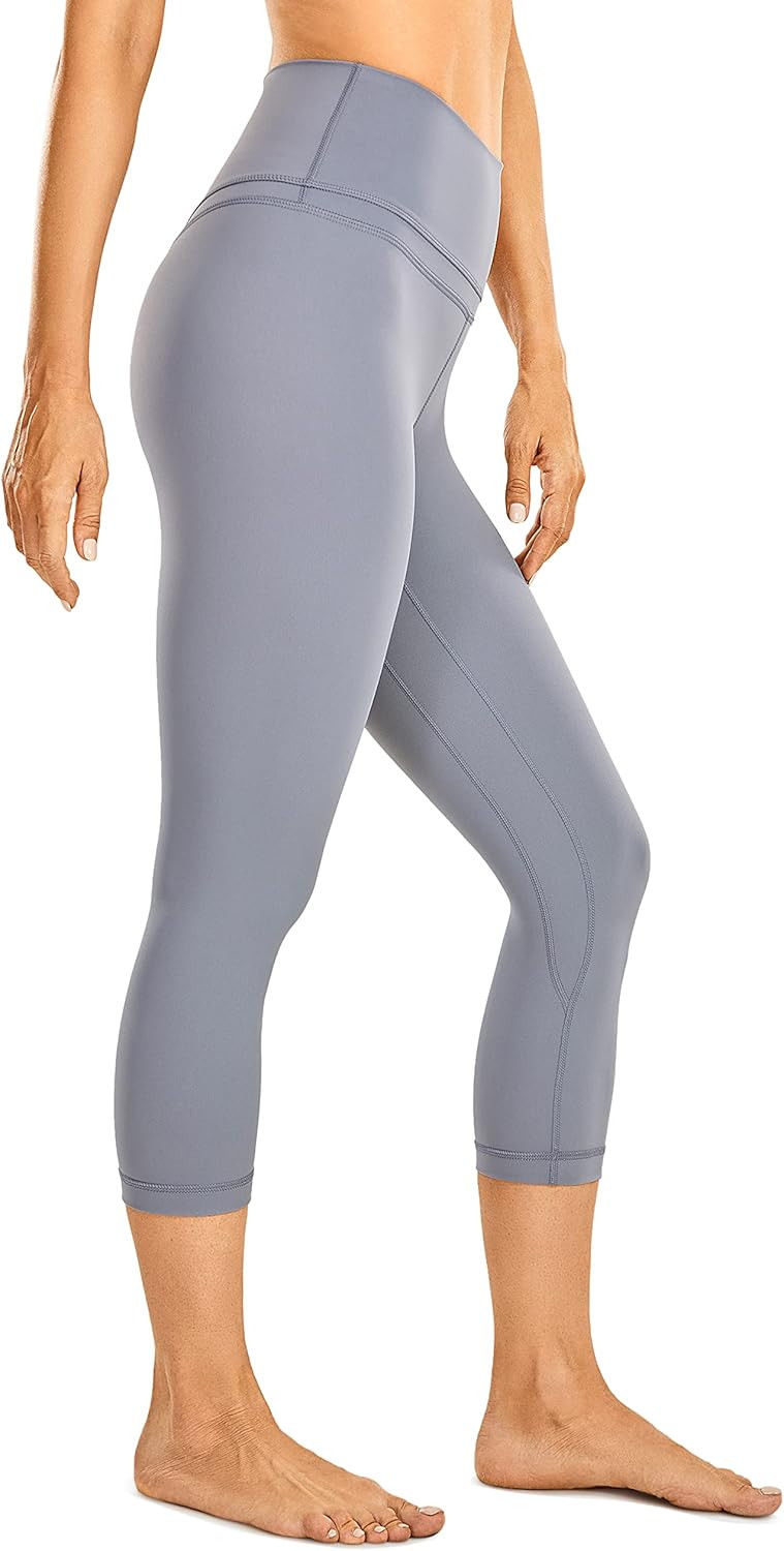 CRZ YOGA Women's Naked Feeling Workout Capris Leggings 19" - Gym Compression Tummy Control Yoga C... | Amazon (US)
