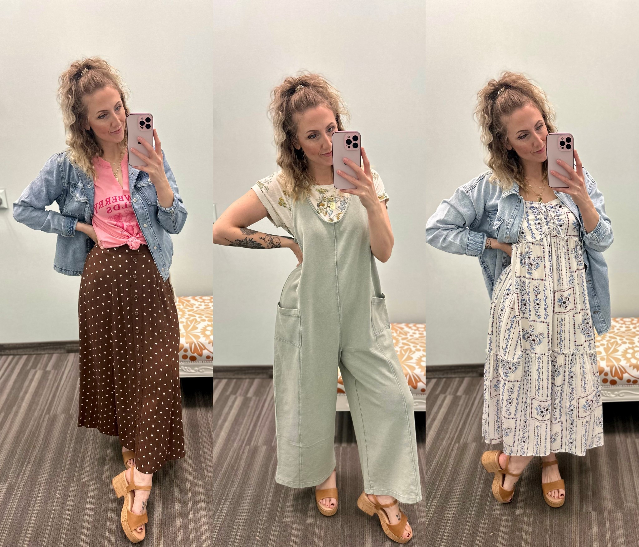 Wearing small in dress, jacket, skirt, tops, large in jumpsuit (def need a small)

#LTKPlusSize #LTKootd #LTKSaleAlert