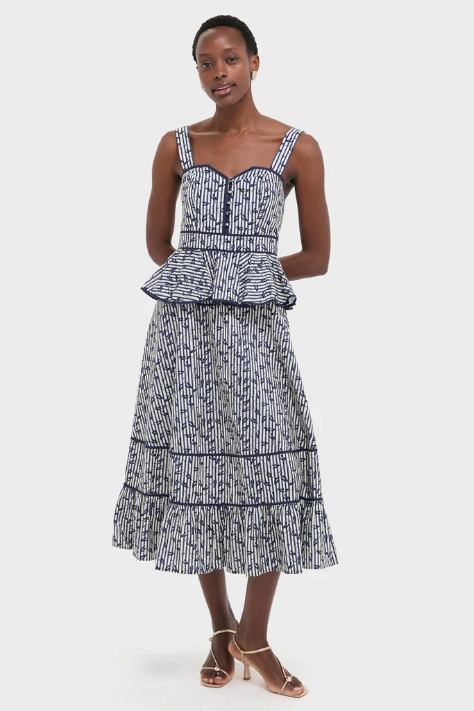 Vine Stripe Lacey Dress | Tuckernuck (US)