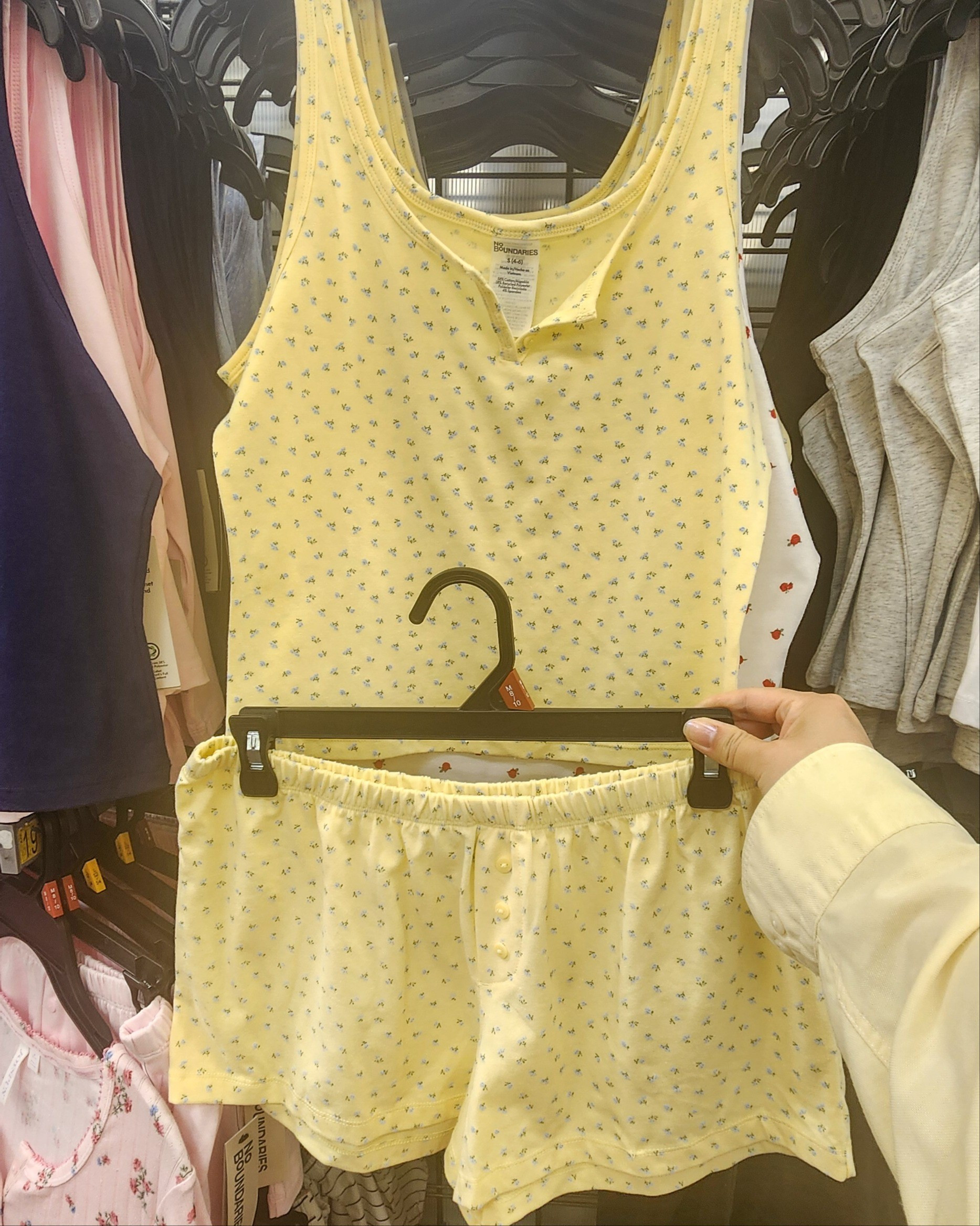 Super soft yellow tank and short summer pajamas from Walmart, "vintage" floral print. I always size up in pjs for extra cozy and comfort.

#LTKselfcare #LTKSeasonal