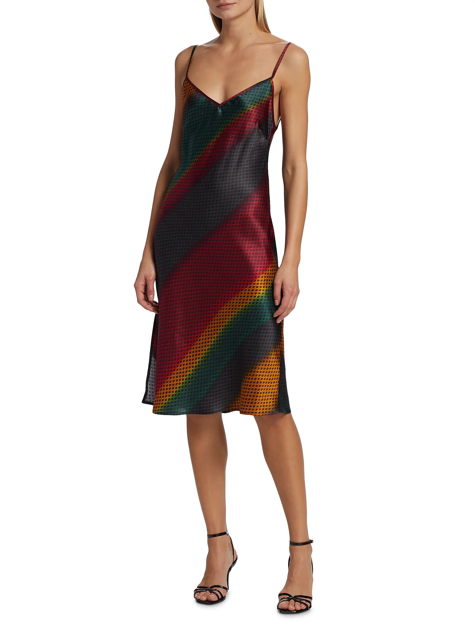 anOnlyChild Golden Grove Printed Silk Slipdress | Saks Fifth Avenue | Saks Fifth Avenue