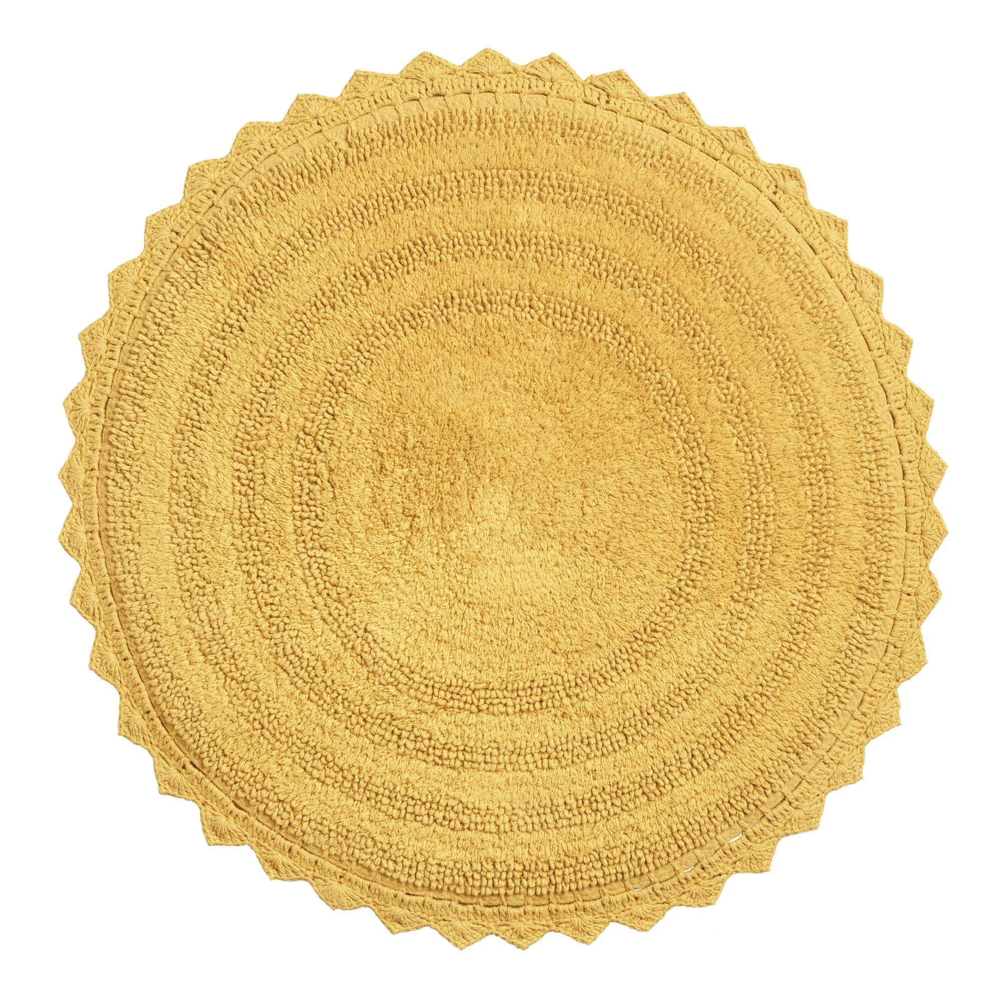 Redondo Round Cotton Bath Mat | World Market