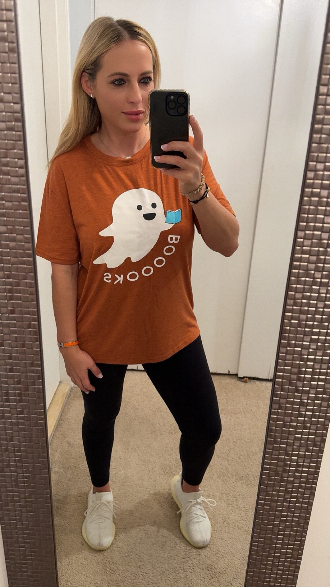 Halloween. Wearing size large in ghost graphic tee, size 10 in Lululemon leggings and size 7.5 in men’s Yeezy sneakers 

#LTKHalloween #LTKFindsUnder50 #LTKFindsUnder100