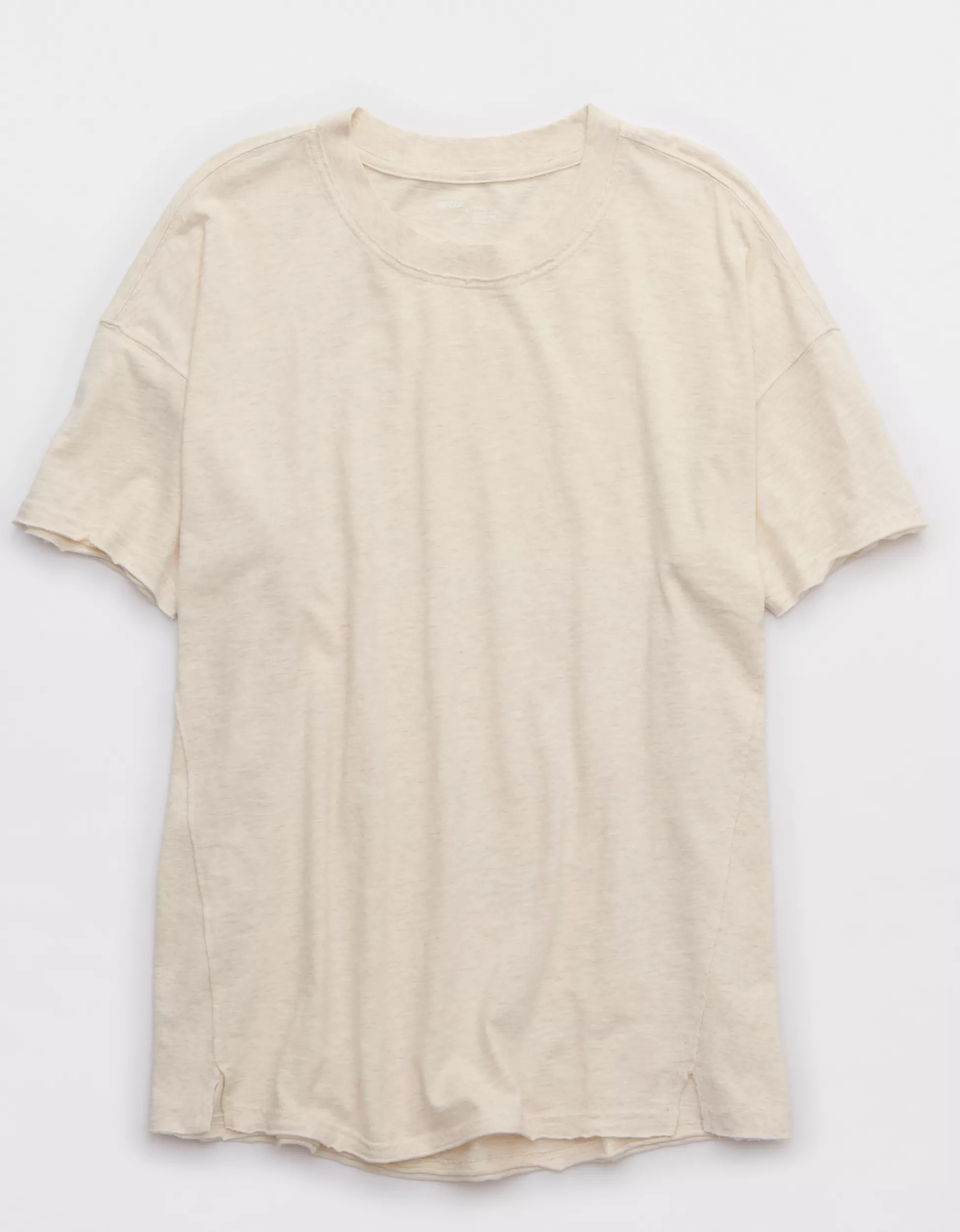 Aerie Crewneck Oversized Boyfriend T-Shirt | American Eagle Outfitters (US & CA)