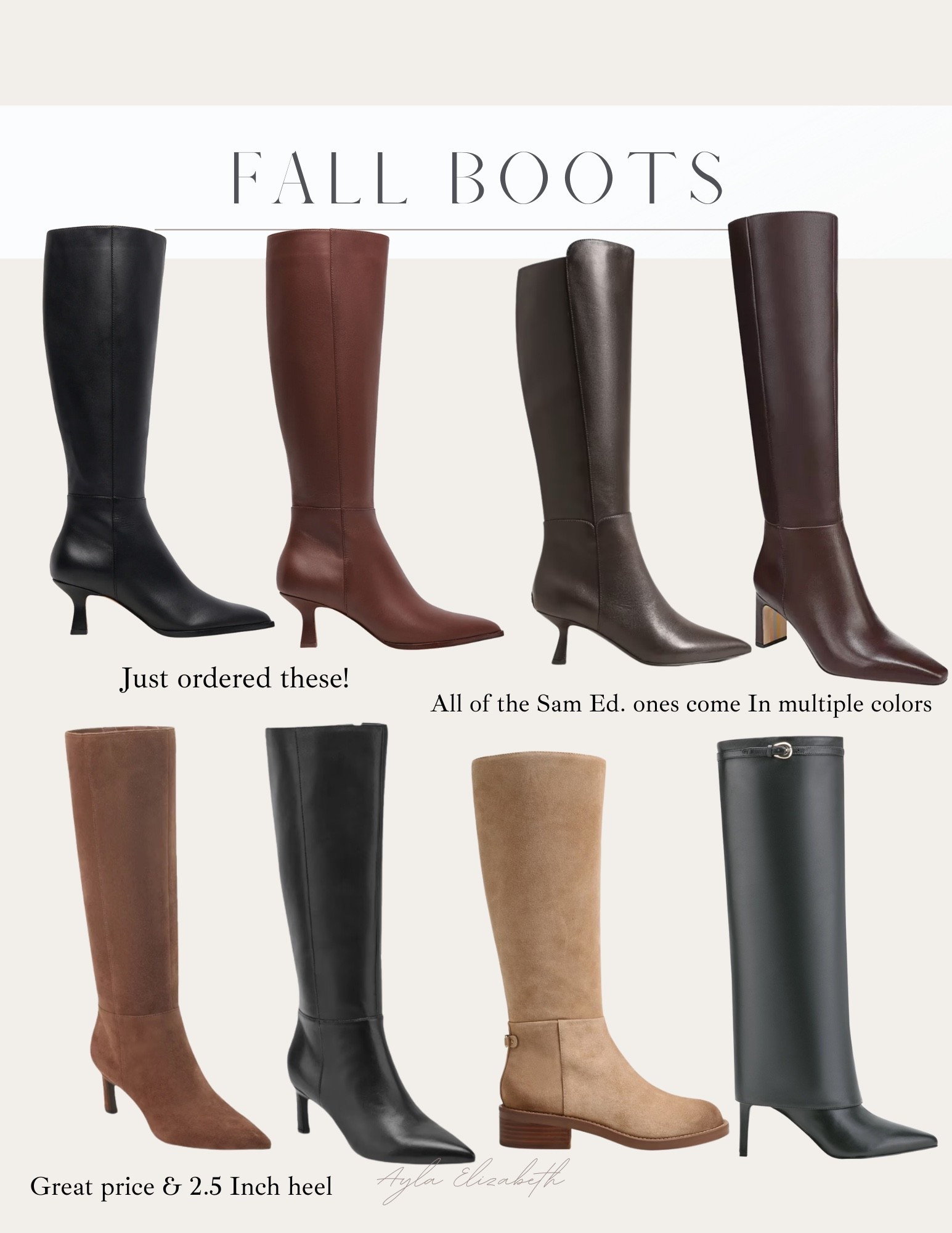 2025 fall boots I’m loving! I also love how most places are offering different calf widths! 

#LTKShoeCrush #LTKSeasonal