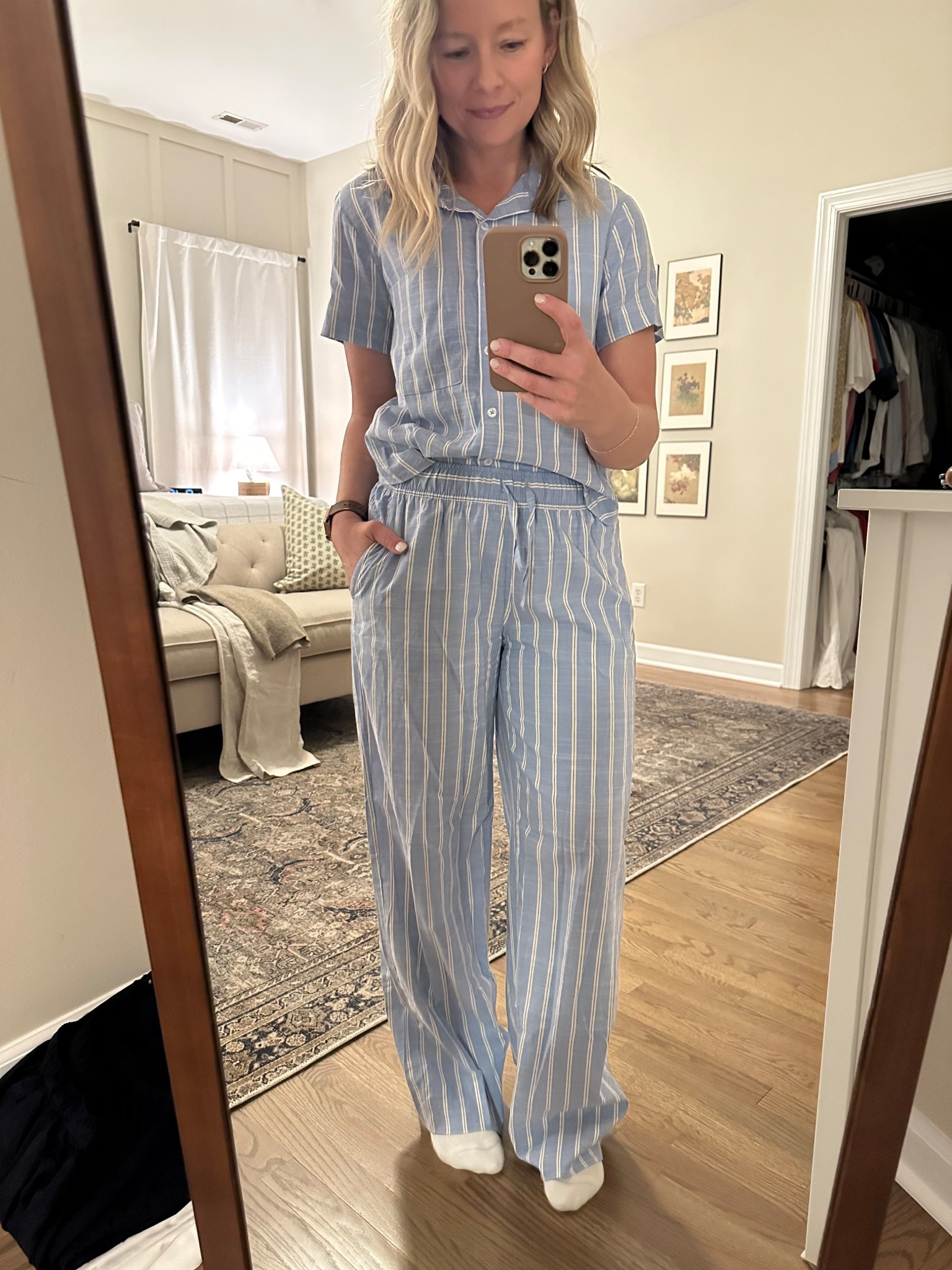 The cutest PJ set! I’m in a size small in both.

#LTKFindsUnder50 #LTKStyleTip #LTKSaleAlert