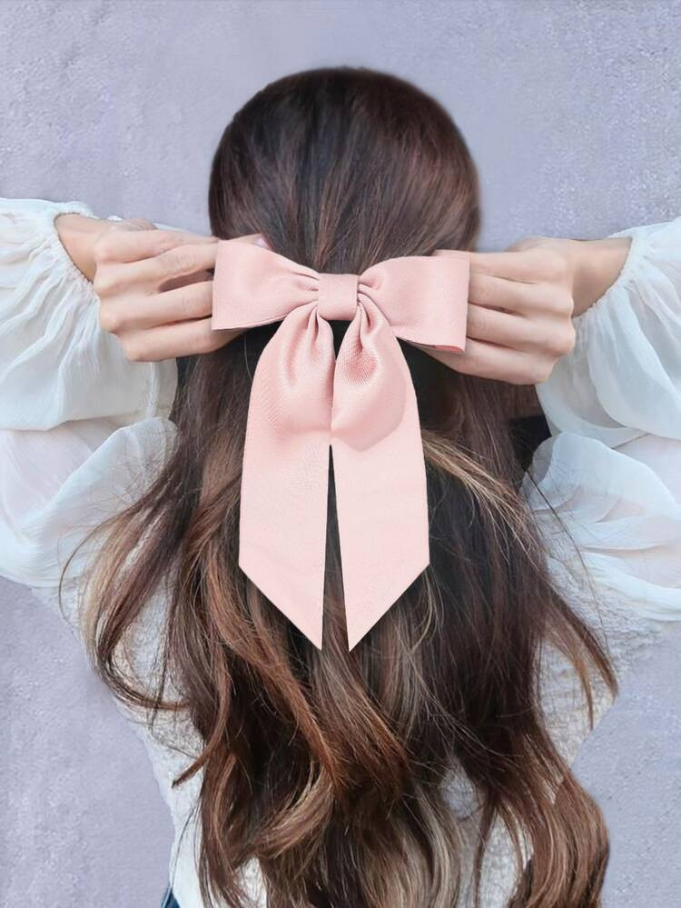 Solid Bow Decor Hair Clip | SHEIN