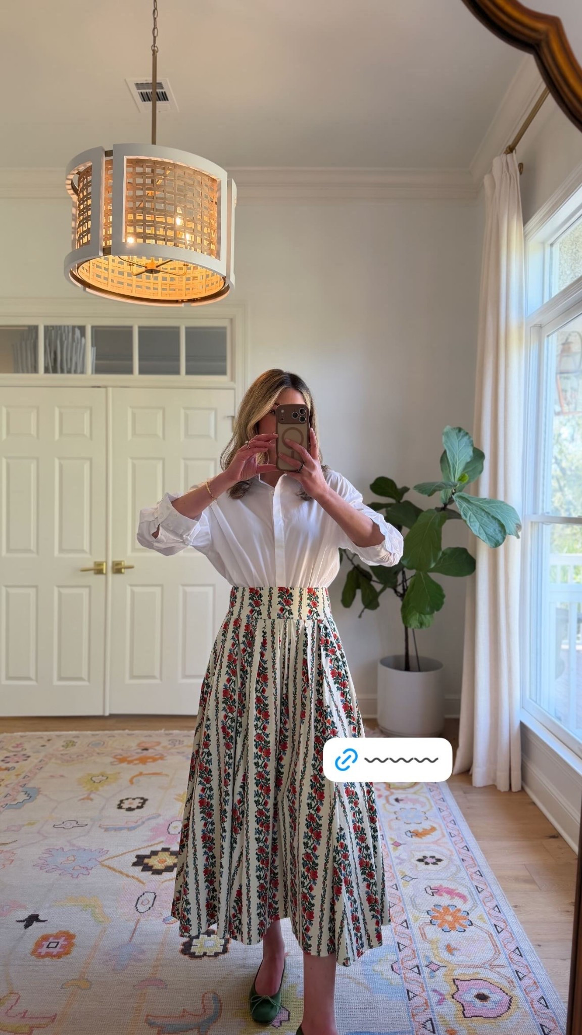 clean, classic, and effortless. the white top keeps it polished while the printed skirt adds interest without feeling busy. an easy no-brainer outfit. 

#LTKValentine #LTKootd #LTKgrwm