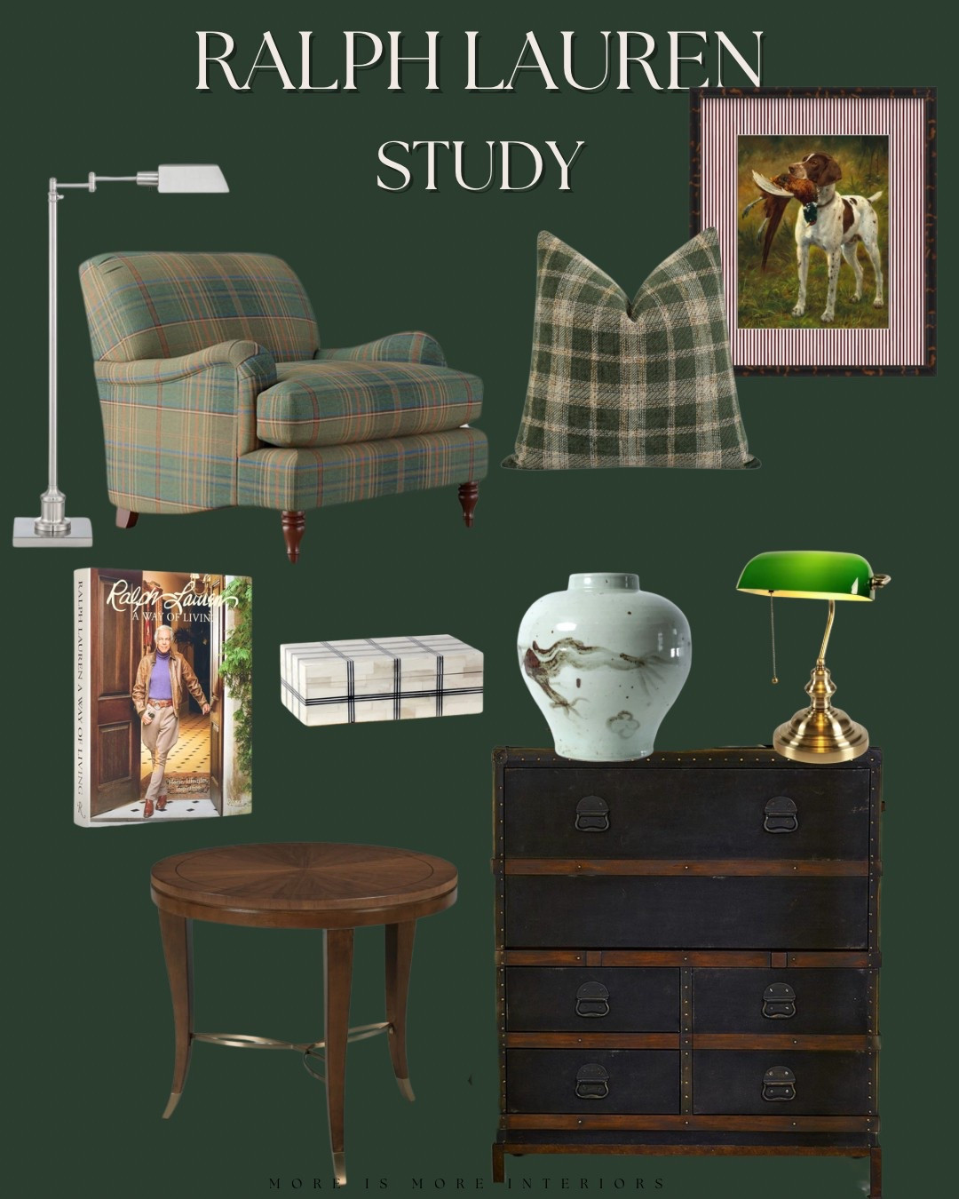 Ralph Lauren study mood board 

#LTKHome
