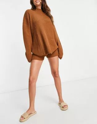 Rhythm classic knit sweater in brown - BROWN | ASOS (Global)