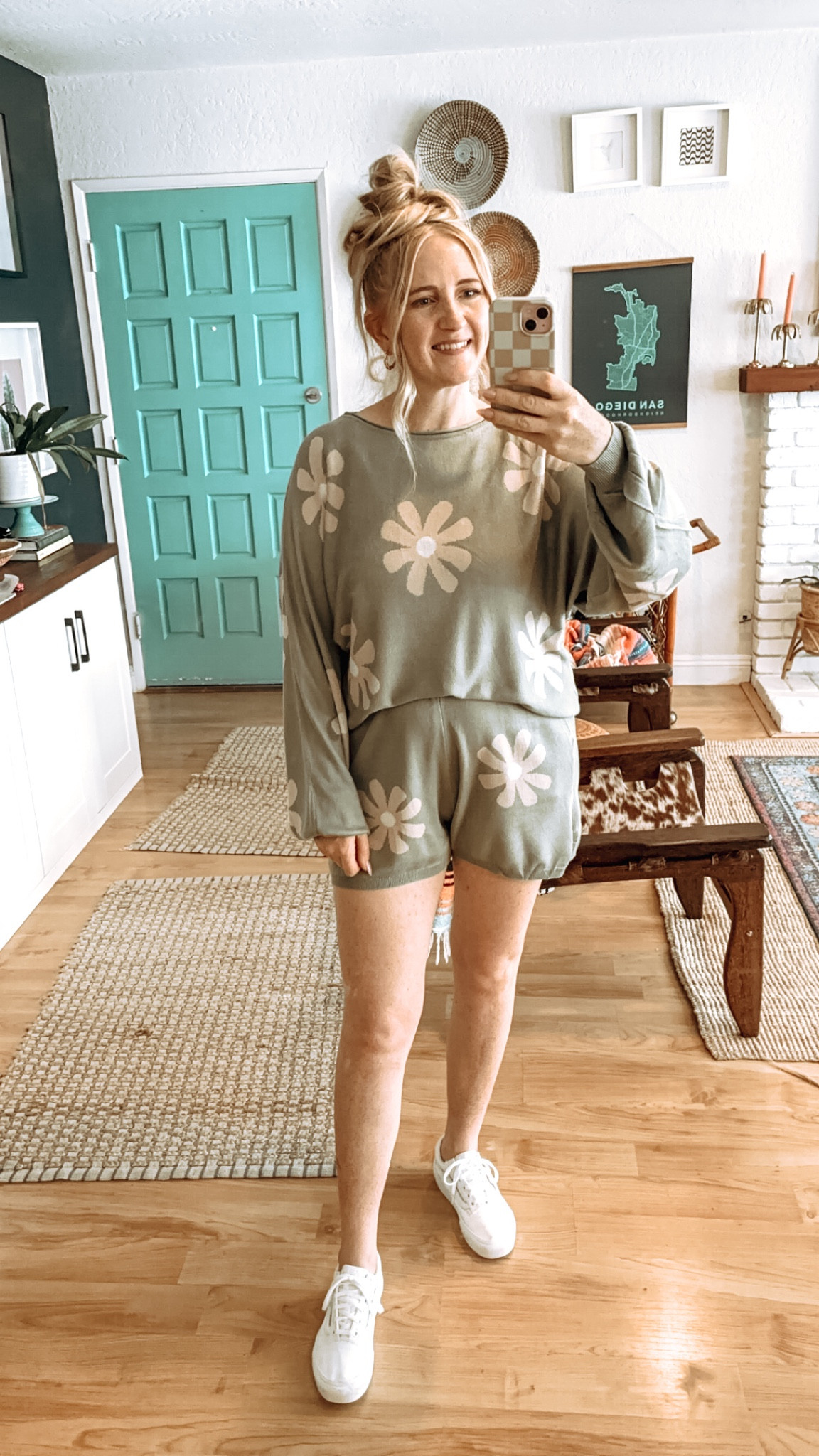 This flower knit lounge set is sooo soft and adorable!! Obsessed 🌼Wearing size L but probably could’ve done XL for a looser fit in the shorts. Comes in a bunch of adorable colors!! 

Lounge set, two piece set, pj set, lounge outfits, knit set, free people style, Amazon fashion, Amazon find, Amazon style, flower set, cutie set, affordable fashion, everyday look 

#LTKFindsUnder50 #LTKStyleTip #LTKFindsUnder100