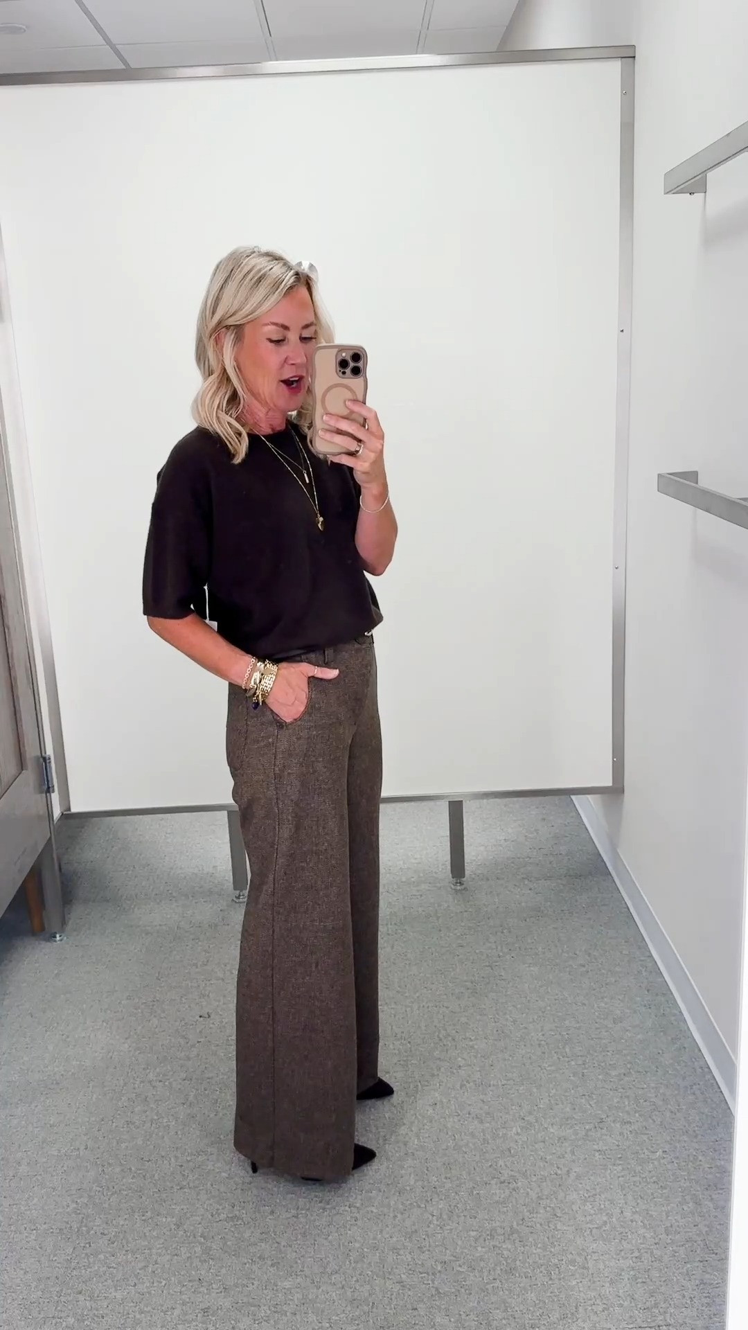 An easy everyday look! Love these trousers, perfect for fall 

Trousers: 0
Top: small

#LTKootd #LTKOver40 #LTKSaleAlert