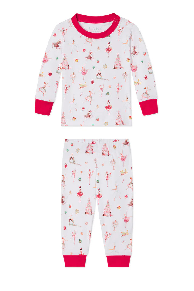 Baby Long-Long Set in Nutcracker | LAKE Pajamas