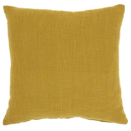 Nourison Life Styles Mustard Decorative Throw Pillow , 18""X18 | Walmart (US)
