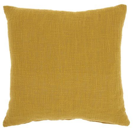 Nourison Life Styles Mustard Decorative Throw Pillow , 18""X18 | Walmart (US)