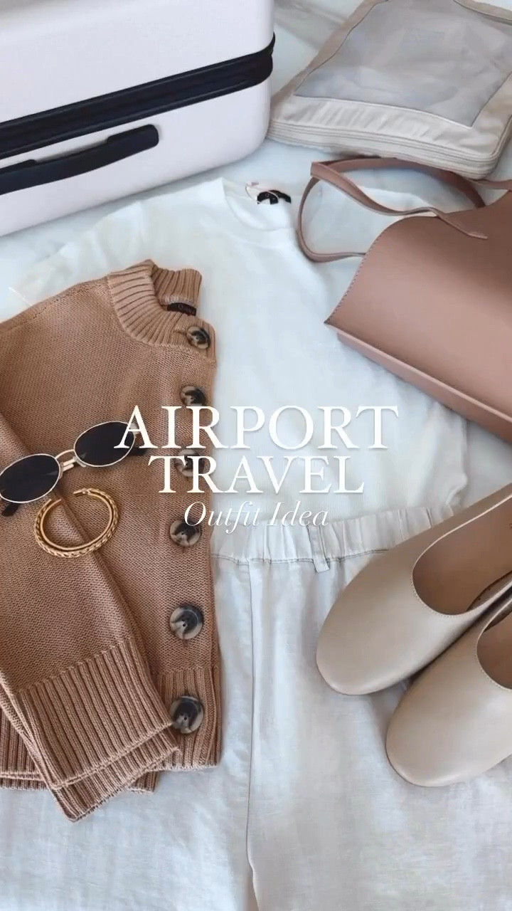 I love the color combo and comfort of this outfit! The quality of everything is outstanding, the carry-on is super spacious and beautiful, it has lots of sections and dividers to help you organize your clothes. The clothing cubes are so good! They come in flat but once you expand it can hold so many items, the top is also see through so you can know what you packed without having too much trouble. Perfect for any trip! 
My stats - 
Clothes: Size S/2 - Jeans 27
Footwear: Size 9 
Height: 5'9" tall
Weight: 127 lbs#LTKStyleTip 
Airport outfit 
Travel outfit 




#LTKU #LTKootd #LTKTravel