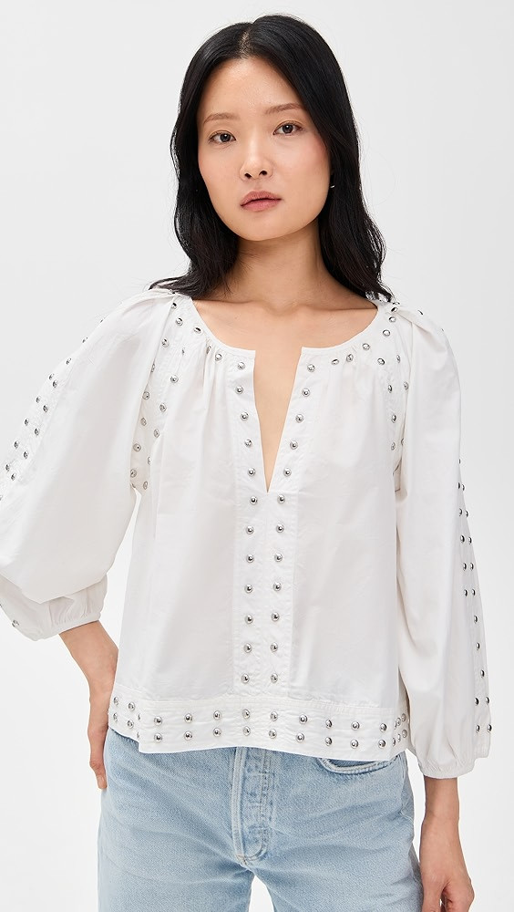 THE GREAT. The Bodega Top with Studs | Shopbop | Shopbop