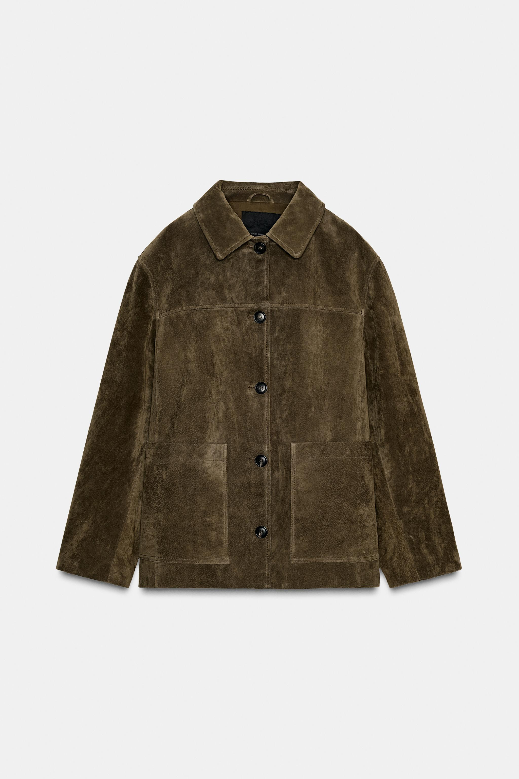 SUEDE LEATHER JACKET WITH POCKETS ZW COLLECTION LIMITED EDITION | Zara UK