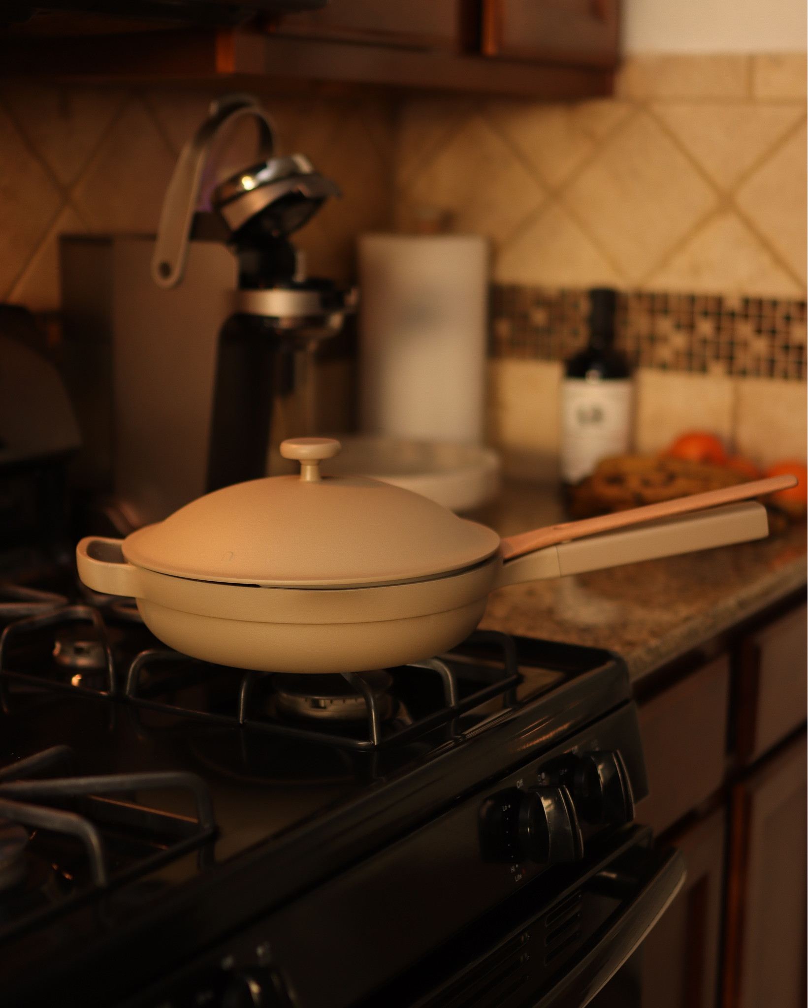 I use my OUR PLACE pan every single day and it still looks brand new! I have this in two sizes and I love it.