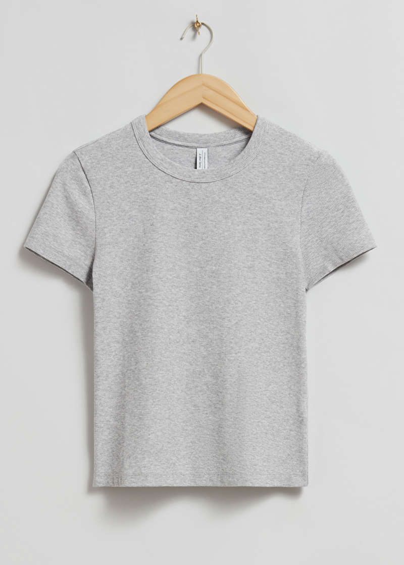 Ribbed Cropped T-Shirt | & Other Stories US