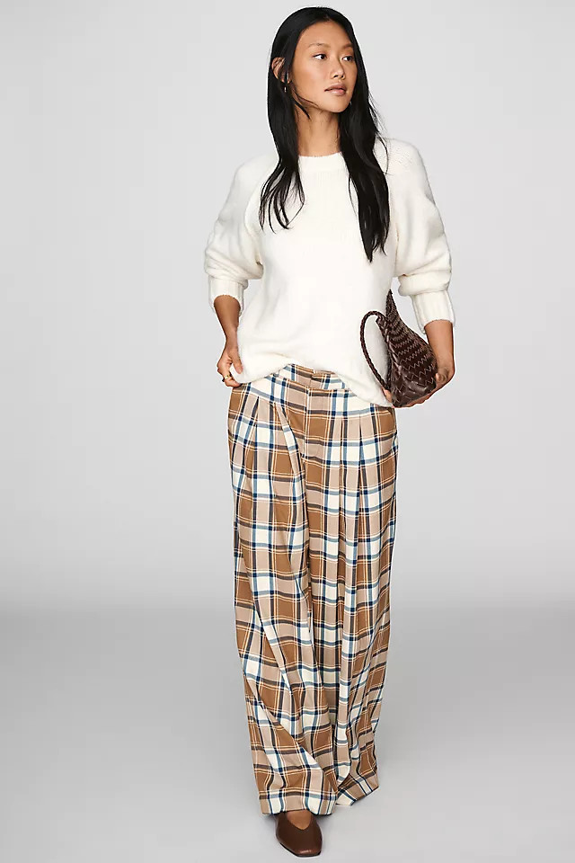 Avery Wide-Leg Trousers Pants | Anthropologie (US)