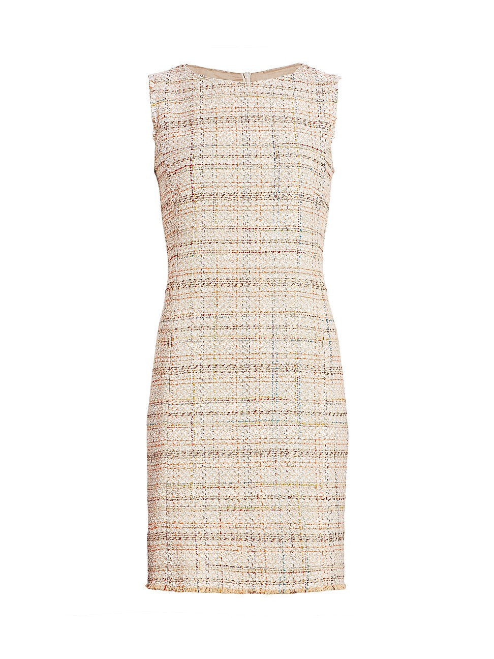 Akris punto Women's Sleeveless Tweed Shift Dress - Desert Cream Multi - Size 6 | Saks Fifth Avenue