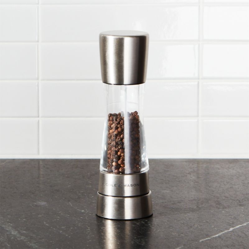 Cole & Mason Derwent Stainless Steel Adjustable Pepper Mill + Reviews | Crate & Barrel | Crate & Barrel