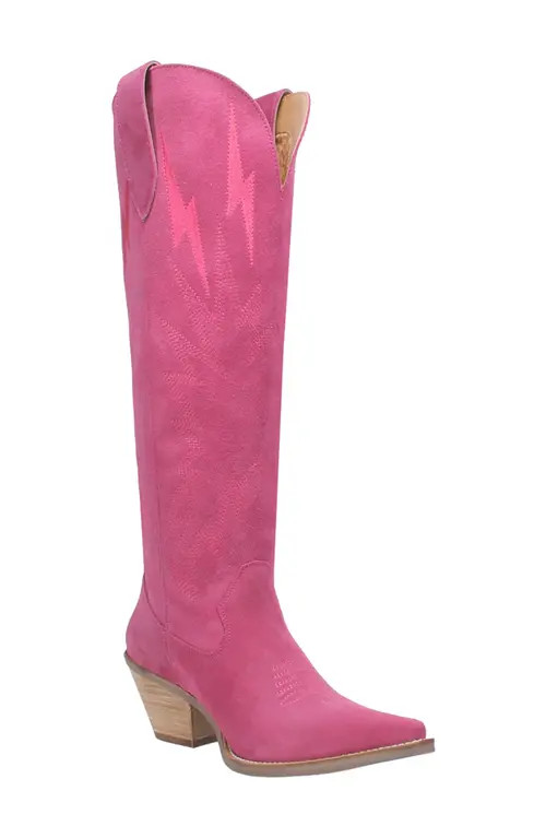 Dingo Thunder Road Cowboy Boot in Fuchsia at Nordstrom, Size 9.5 | Nordstrom