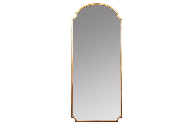 Kristen Floor Mirror, Gold Finish | One Kings Lane