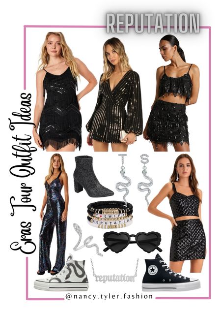 Reputation Era Taylor Swift Eras Tour 2024 outfit ideas! 🖤🩶 I linked some other items to this post as well. 💚🐍
#TaylorSwift #ErasTour #LoverTaylorSwift  #TaylorSwiftDebut Taylor Swift Eras Tour Ideas, Taylor Swift Lover Era, Taylor Swift 1989, Taylor Swift Movie, Taylor Swift Debut, Taylor Swift Fearless, Taylor Swift Speak Now, Taylor Swift Red, Taylor Swift reputation, Taylor Swift evermore, Taylor Swift folklore, Taylor Swift outfits, Taylor Swift Eras Tour outfit ideas, Taylor Swift Eras Tour inspo, Taylor Swift inspo, Taylor Swift Midnights, Taylor Swift Eras Tour Reputation outfits, Reputation outfit, Reputation Taylor Swift outfits  

#LTKStyleTip #LTKFindsUnder100 #LTKParties