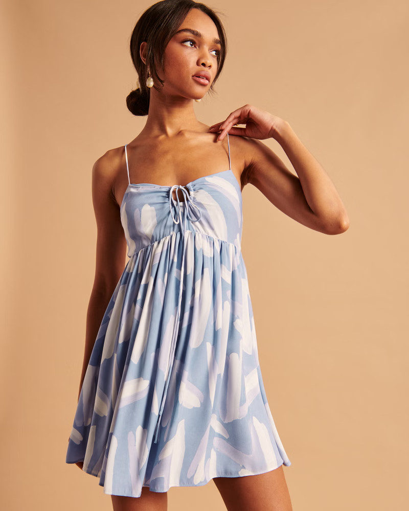 Strappy Flirty Mini Dress | Abercrombie & Fitch (US)