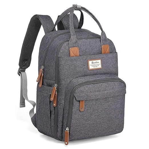 Diaper Bag Backpack, RUVALINO Large Multifunction Travel Back Pack Maternity Baby Nappy Changing ... | Amazon (US)