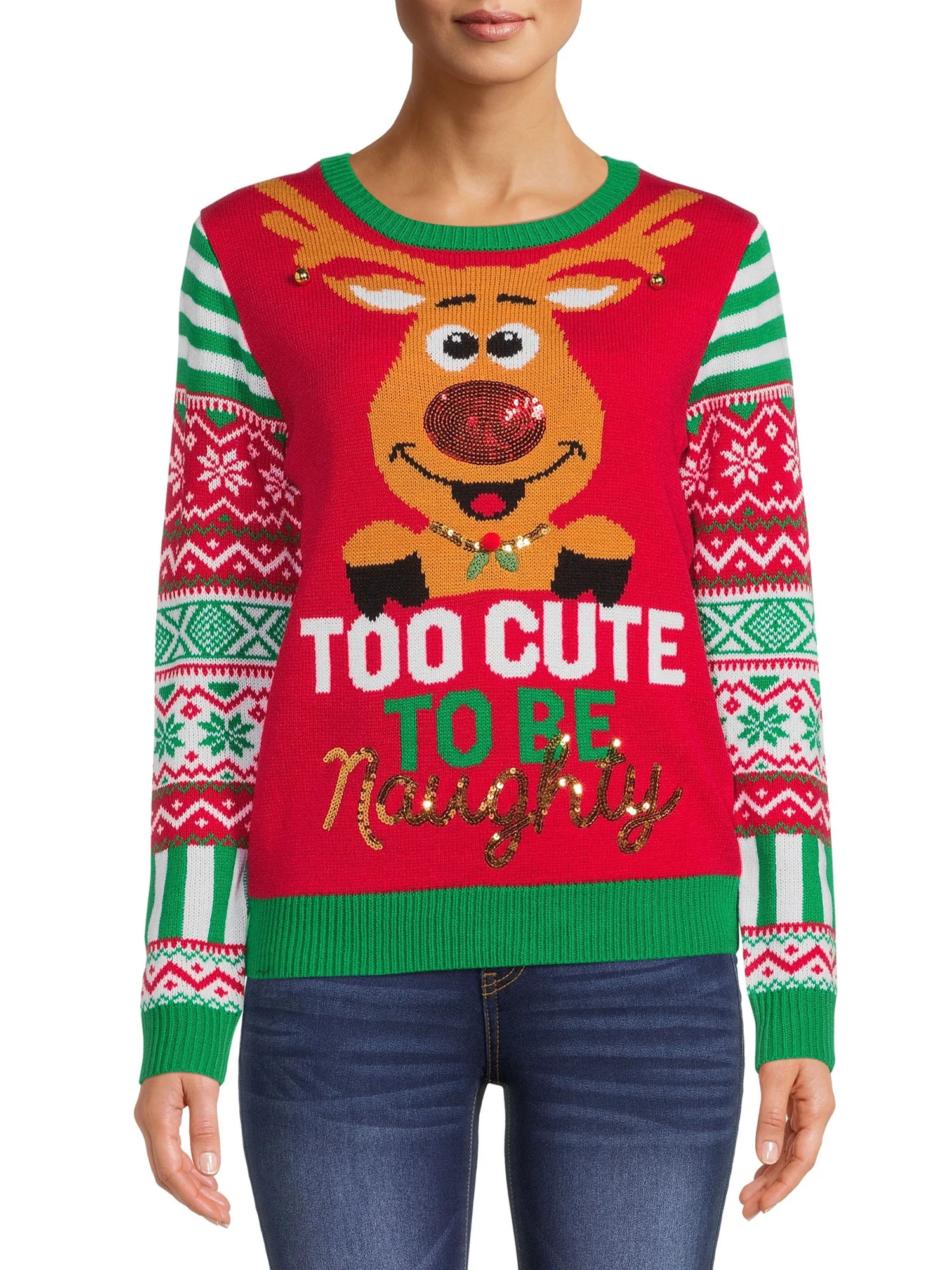 No Boundaries Juniors’ Christmas Sweater | Walmart (US)