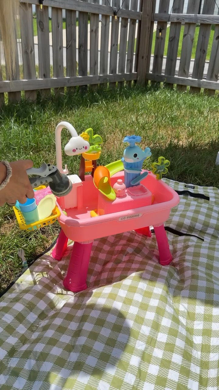 We have been loving this water table for an outdoor activity!