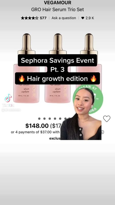 Hair growth recommendations for the Sephora sale! I’ve personally tried all products recommended here, feel free to lmk if you have any questions ❤️‍🔥 

#LTKunder50 #LTKbeauty #LTKHoliday