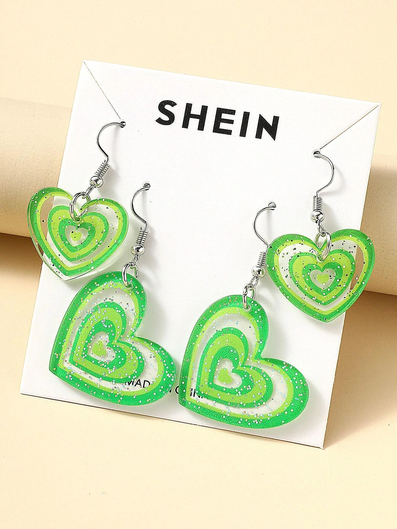 2pairs Heart Drop Earrings
   SKU: sj2112221013711111      
          (1749 Reviews)
            ... | SHEIN