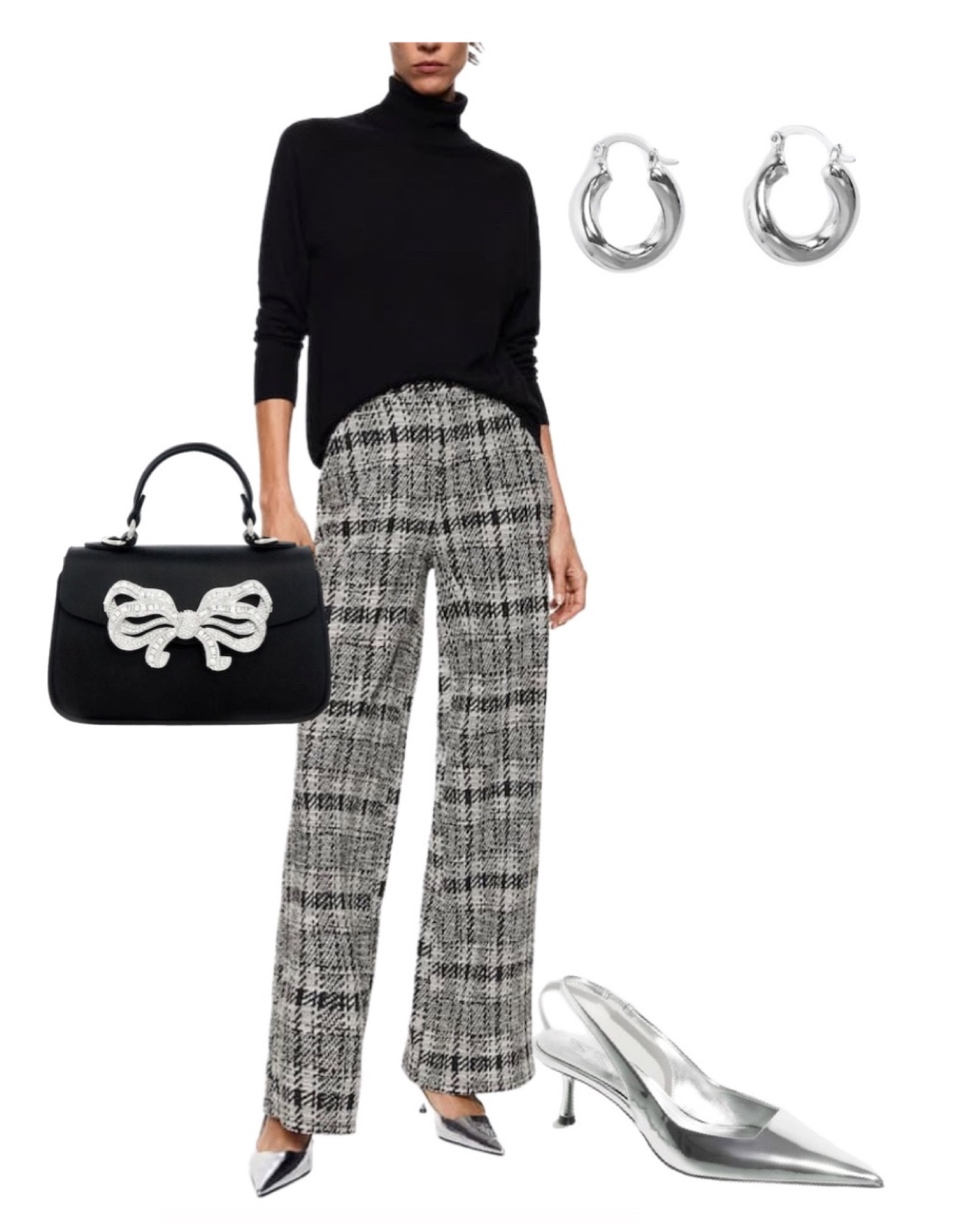 Work wear, office outfits, work outfit, plaid pants, black top, fall outfits, silver heels

#LTKitbag #LTKworkwear #LTKSeasonal
