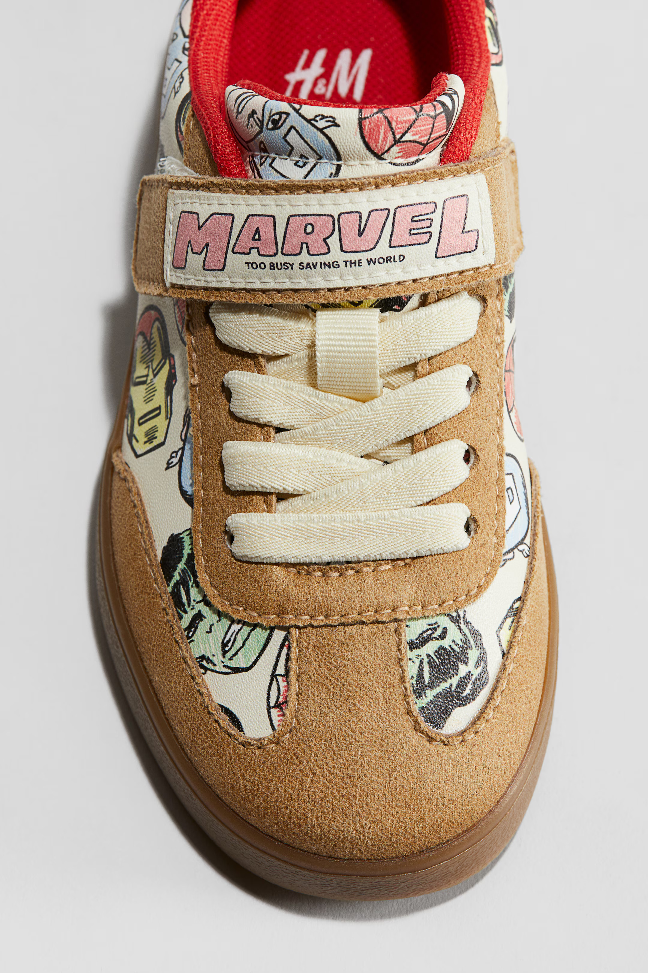 Printed Sneakers - Beige/Marvel Comics - Kids | H&M US | H&M (US + CA)