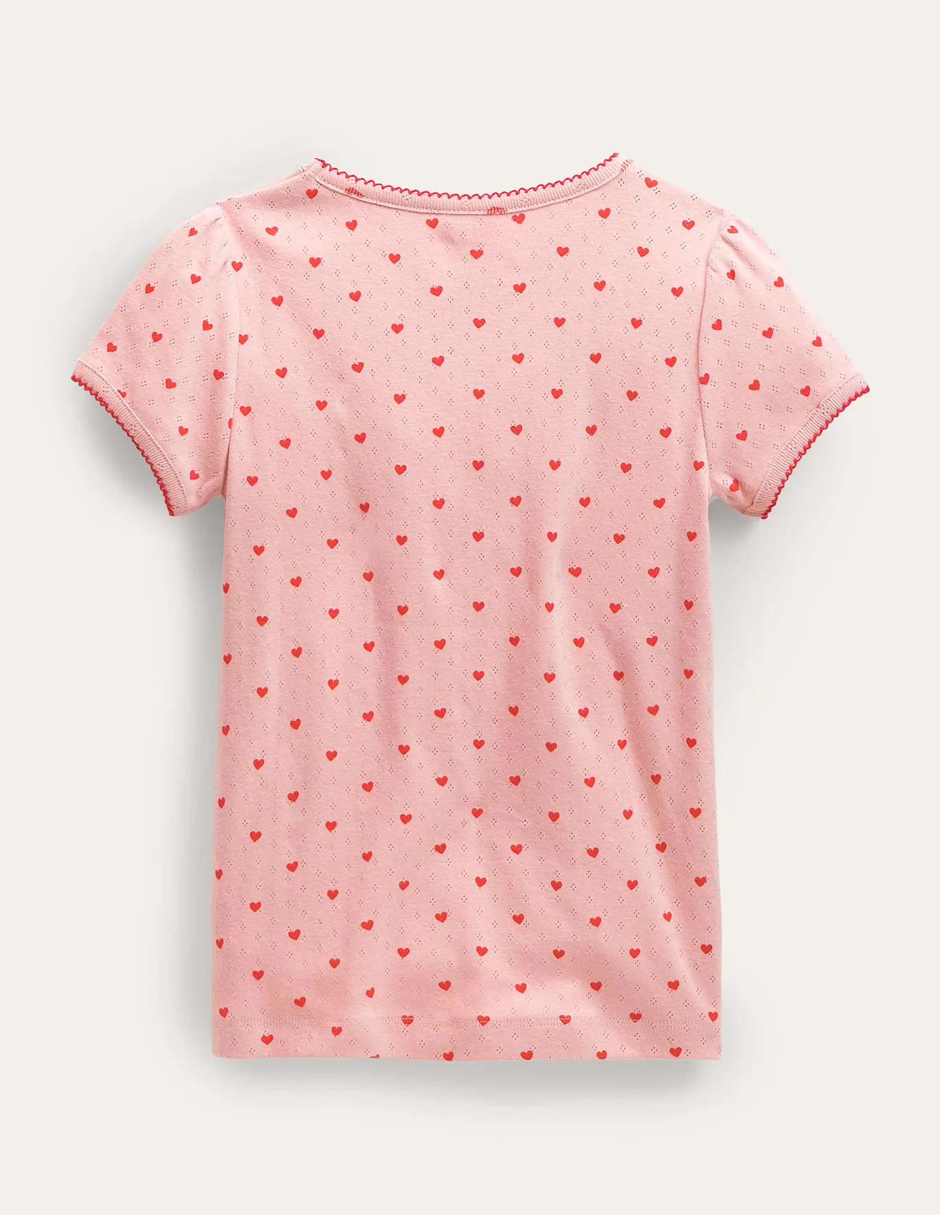 Short-Sleeved Pointelle Top | Boden (US)