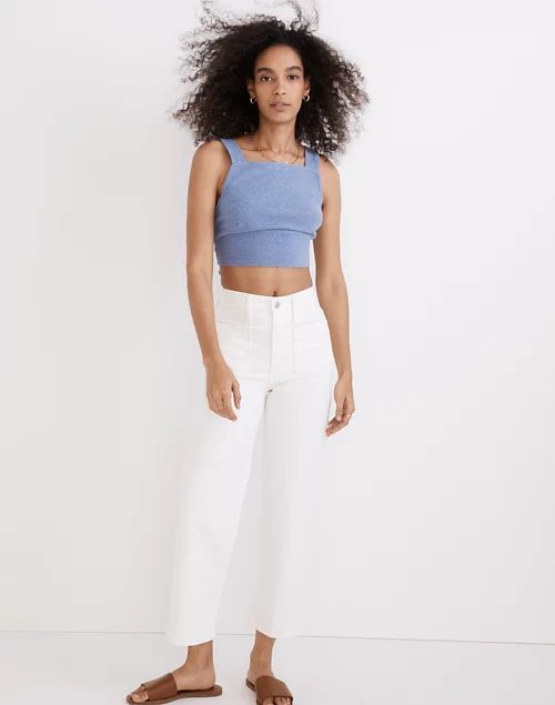The Perfect Vintage Wide-Leg Jean in Tile White: Patch Pocket Edition | Madewell