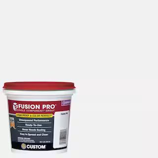 Fusion Pro #640 Arctic White 1 qt. Single Component Grout | The Home Depot