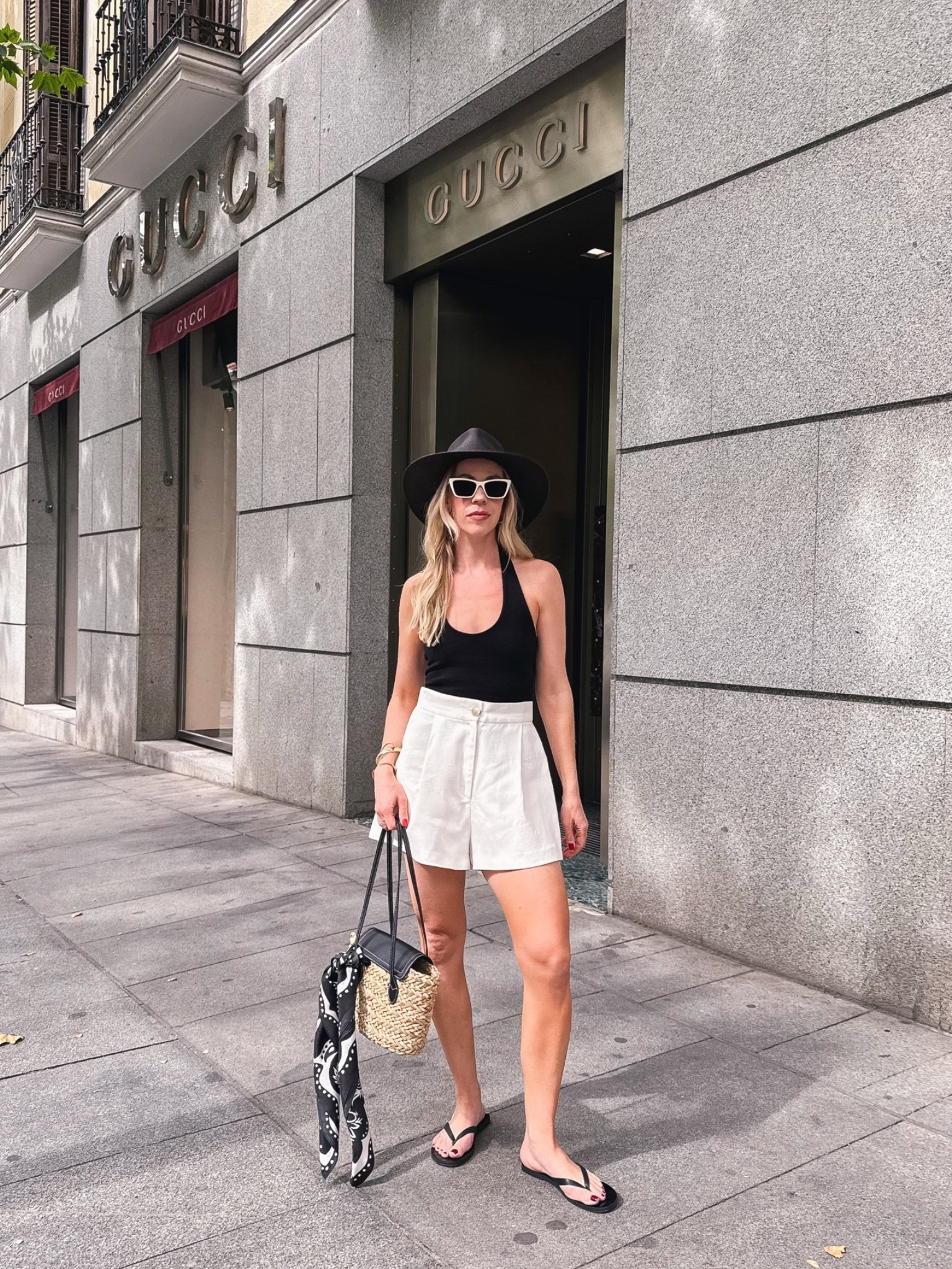 Summer vacation, European vacation, summer outfits over 40, halter top with linen shorts

#LTKTravel #LTKOver40 #LTKSeasonal