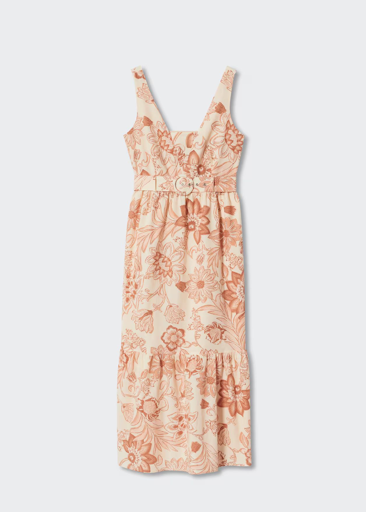 Printed cotton dress | MANGO (US)