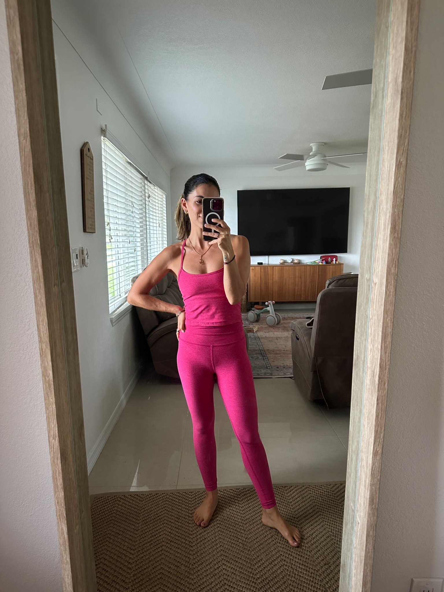 Most comfortable workout set! Great for yoga, lifting, walking, matcha dates, running errands, school pick up and cleaning the house! It literally does it all! 

#LTKFindsUnder100 #LTKStyleTip #LTKActive