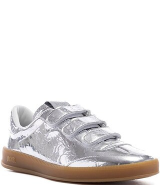 Monza 3 Strap Metallic Leather Sneakers | Dillard's
