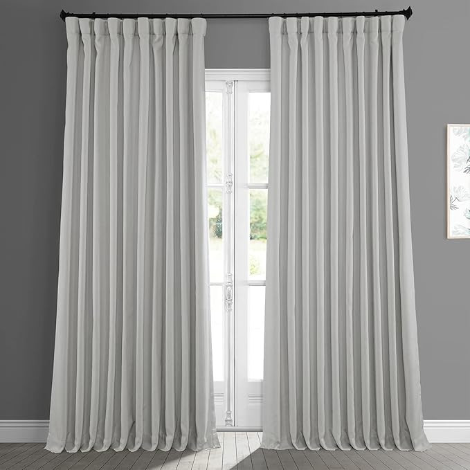 HPD Half Price Drapes Extra Wide Linen Room Darkening Curtain (1 Panel) 100 X 108, BOCH-LN1855-10... | Amazon (US)