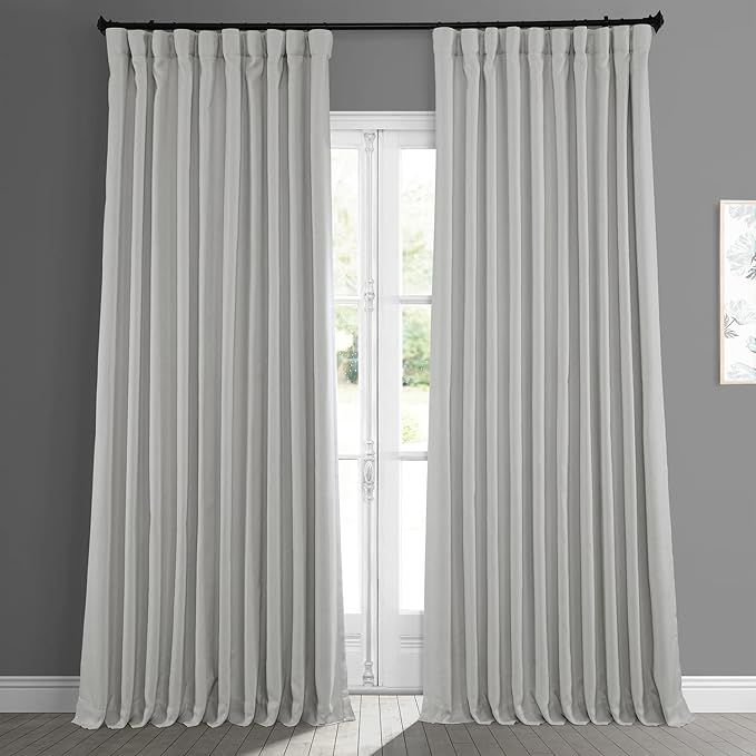 HPD Half Price Drapes Extra Wide Linen Room Darkening Curtain (1 Panel) 100 X 108, BOCH-LN1855-10... | Amazon (US)