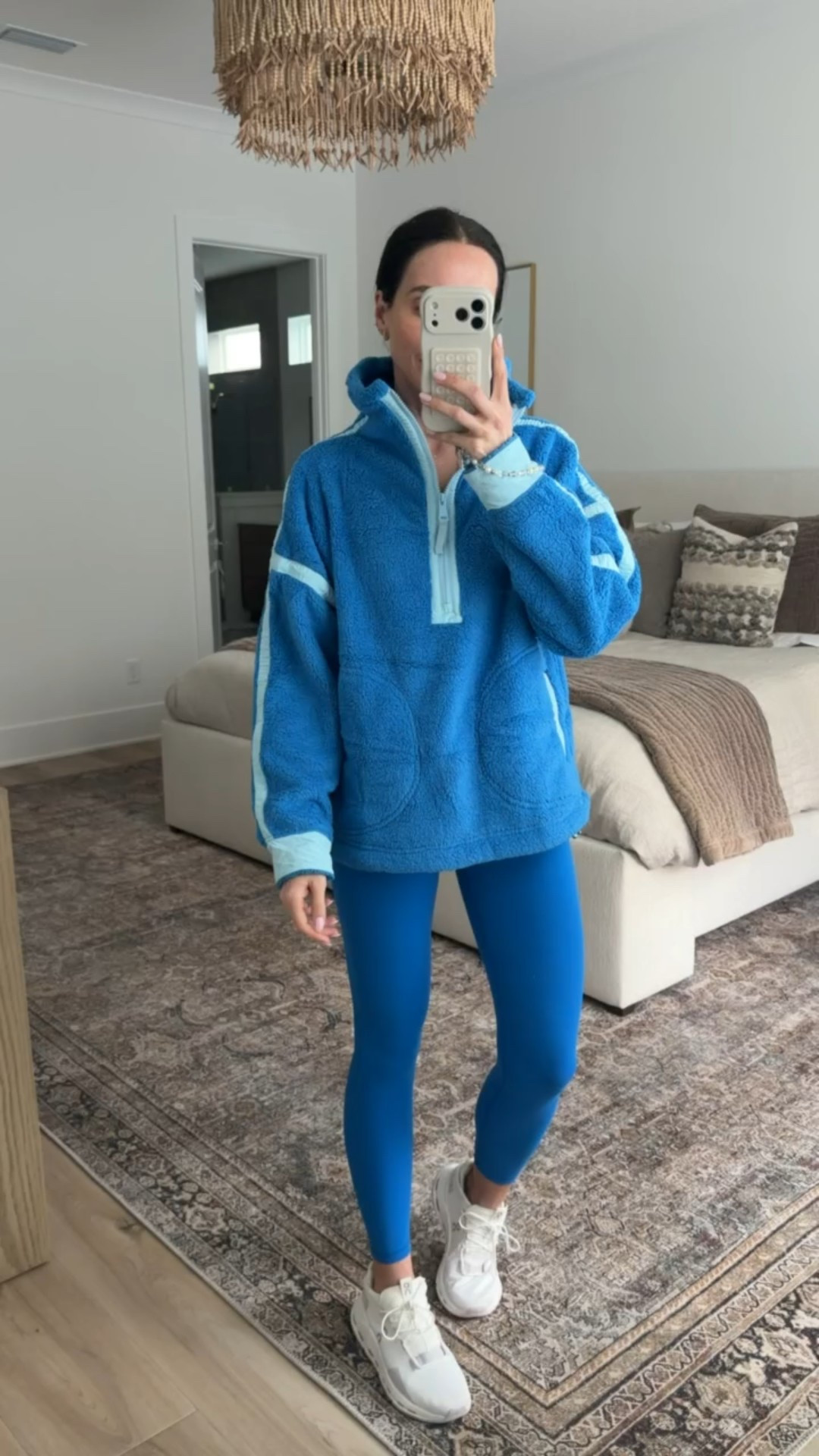 Fleece sweatshirt and leggings, amazon athleisure, annabrstyle